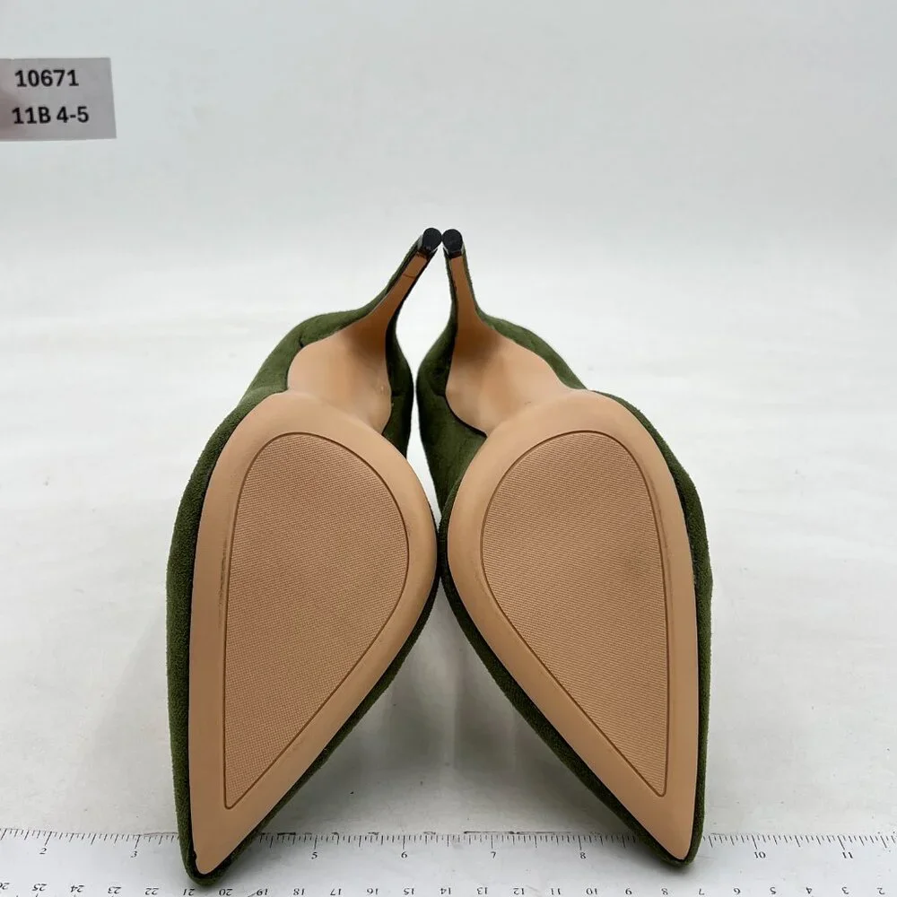 FSJ Olive Sexy Prom Pointy Toe High Heel Stiletto Pumps Closed Toe Party Shoes_7